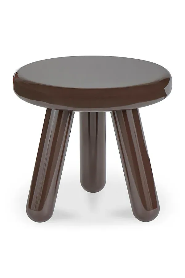 Joy Lacquer Side Table - Brown by Anthropologie