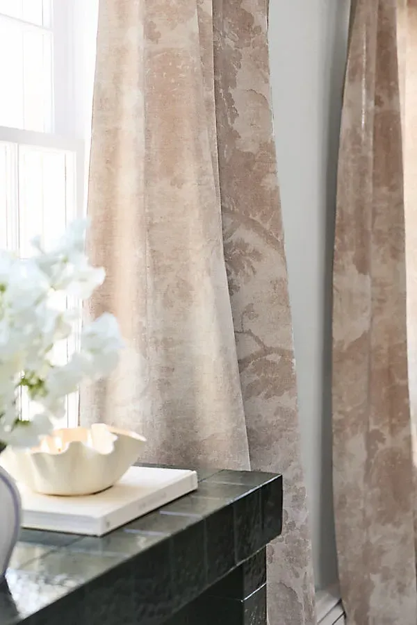 Judarn Curtain - Sepia, Cotton/Linen by Anthropologie