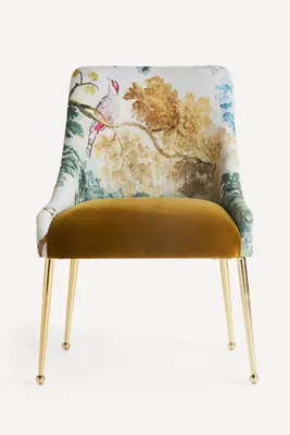 Judarn Elowen Chair - Green, Polyester by Anthropologie, alternate view