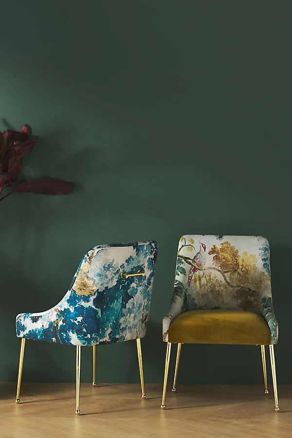 Judarn Elowen Chair - Green, Polyester by Anthropologie
