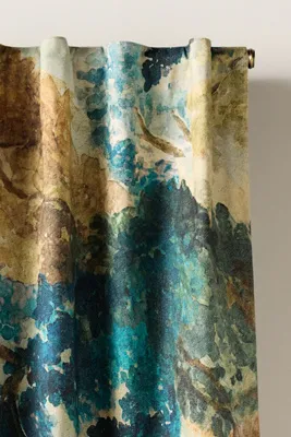 Judarn Printed Blackout Curtain - Blue, Cotton product