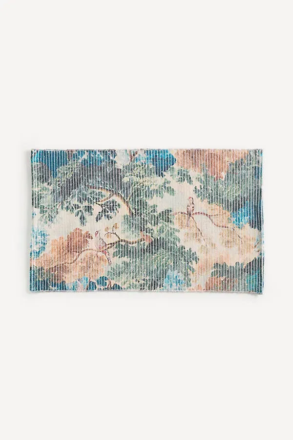 Judarn Printed Woven Bath Mat - Cotton Blend by Anthropologie