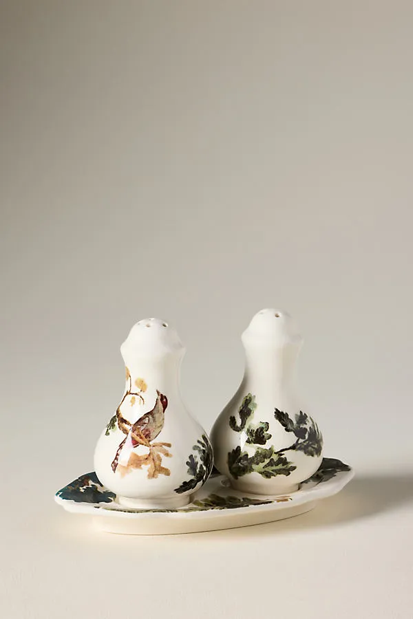 Judarn Stoneware Salt & Pepper Shakers - Blue by Anthropologie