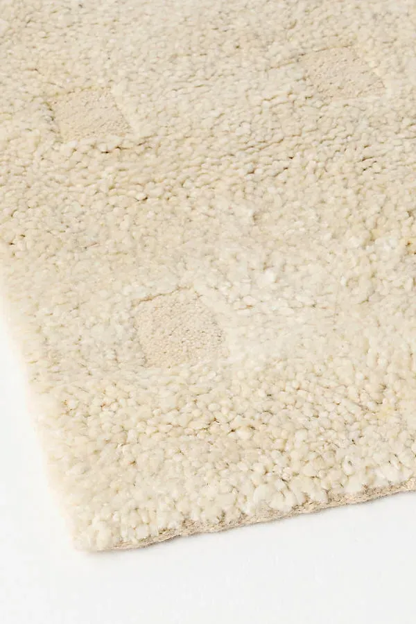 Judie Tufted Sculpted Rug - Beige, Wool product