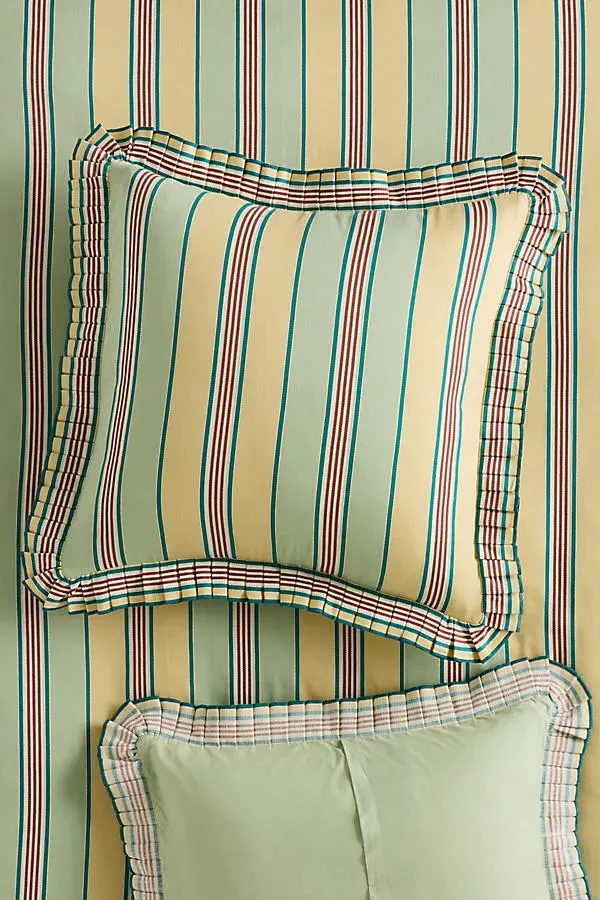 Juliet Euro Sham with Ruffle Edge - Cotton by Anthropologie