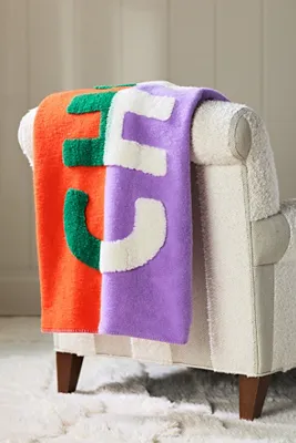 Juno Sherpa Fleece Throw Blanket - Orange, Wool Blend product