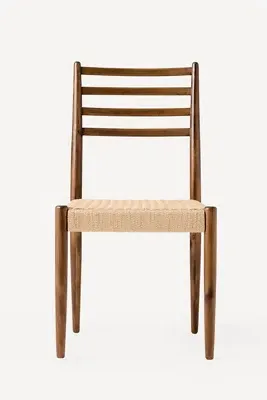 Kahlo Paper Cord Dining Chair - Brown, Acacia Wood product