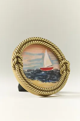 Kai Rope Photo Frame - Gold, Resin product
