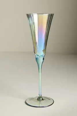 Kailani Lustered Flute Glasses Set of 4 - Blue, Soda Glass product
