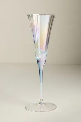 Kailani Lustered Flute Glasses Set of 4 - Clear product