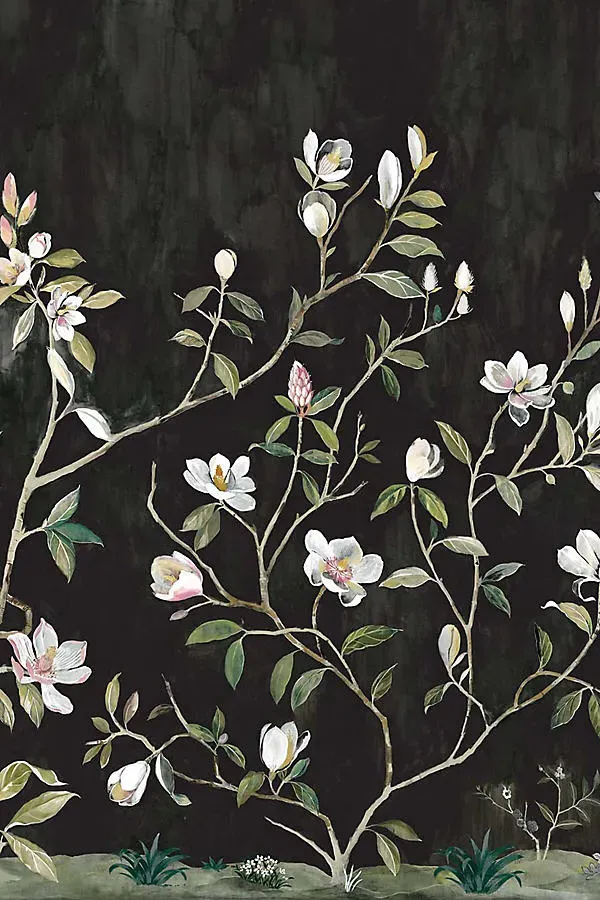 Kaiyu Dogwood Floral Wall Mural - Grey product