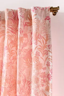 Kanela Woven Scenic Curtain - Pink, Polyester product
