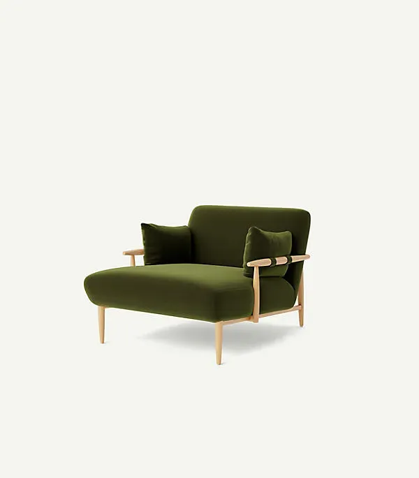 Kershaw Chaise Lounge - Solid Wood Frame product