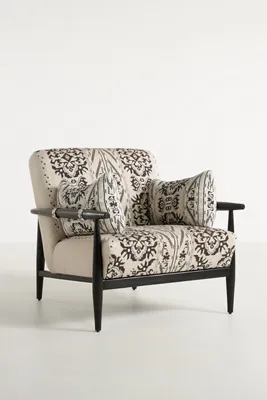 Kershaw Embroidered Armchair - Cotton/Linen product