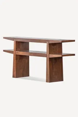 Keystone Tiered Console Table - Brown, Reclaimed Wood by Anthropologie, image 2