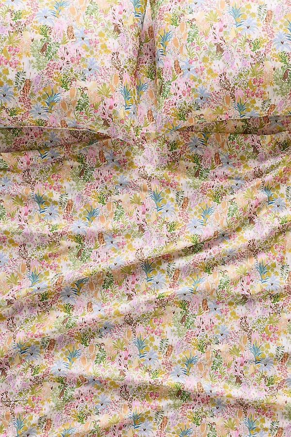 King Organic Cotton Sateen Printed Sheet Set by Anthropologie