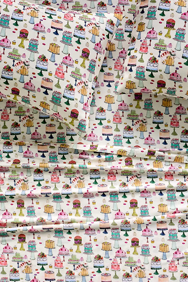 King Size Brushed Printed Sheet Set - Cotton Modal by Anthropologie