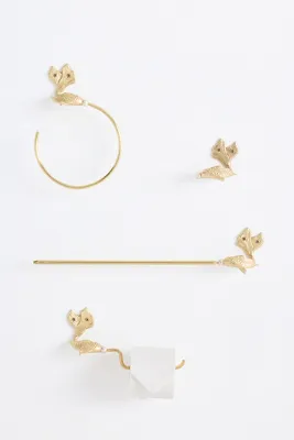 Koi Fish Mixed Metal Towel Ring product