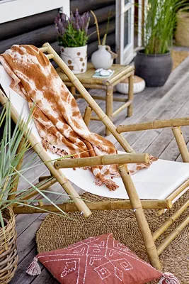 Korfu Reclining Deck Chair - Brown, Bamboo product