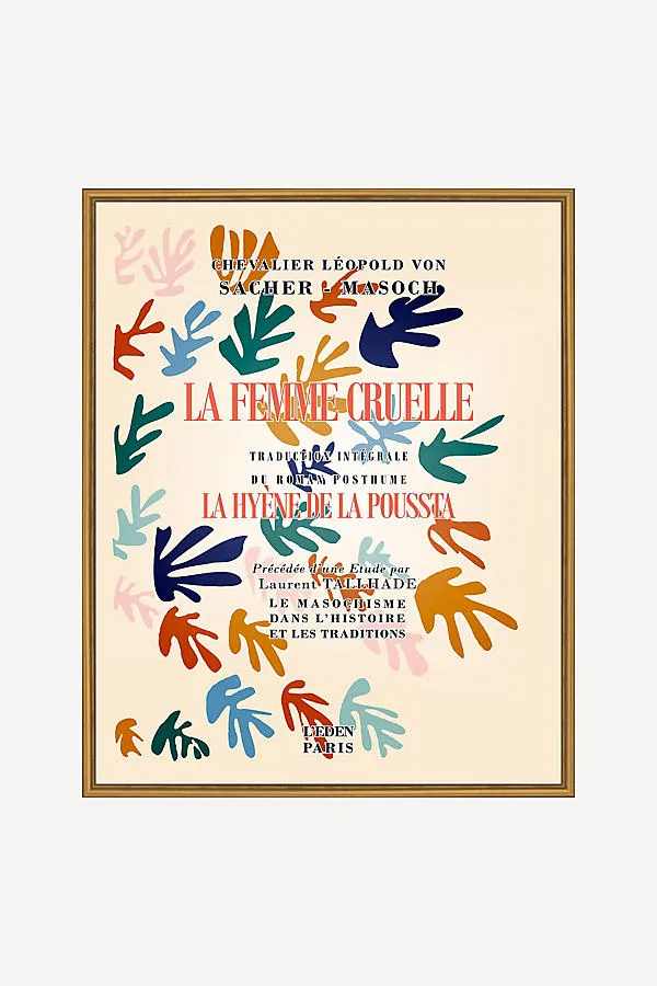 La Femme Cruelle Vintage French Poster - Beige product