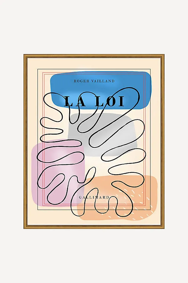 La Loi Vintage French Poster Wall Art - Beige product