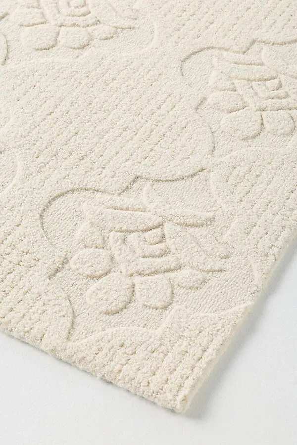 Lace Hand-Tufted Wool Rug - Ivory product