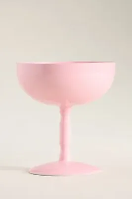 Lacquer Coupe Glass - Pink by Anthropologie, image 2