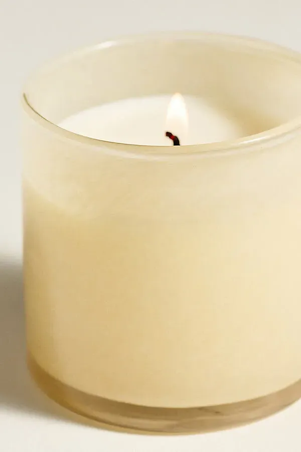 LAFCO Chamomile Lavender Boxed Glass Candle - Yellow by Anthropologie