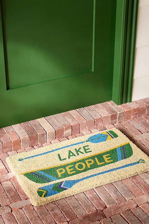 Lake People Printed Coir Doormat - Green product