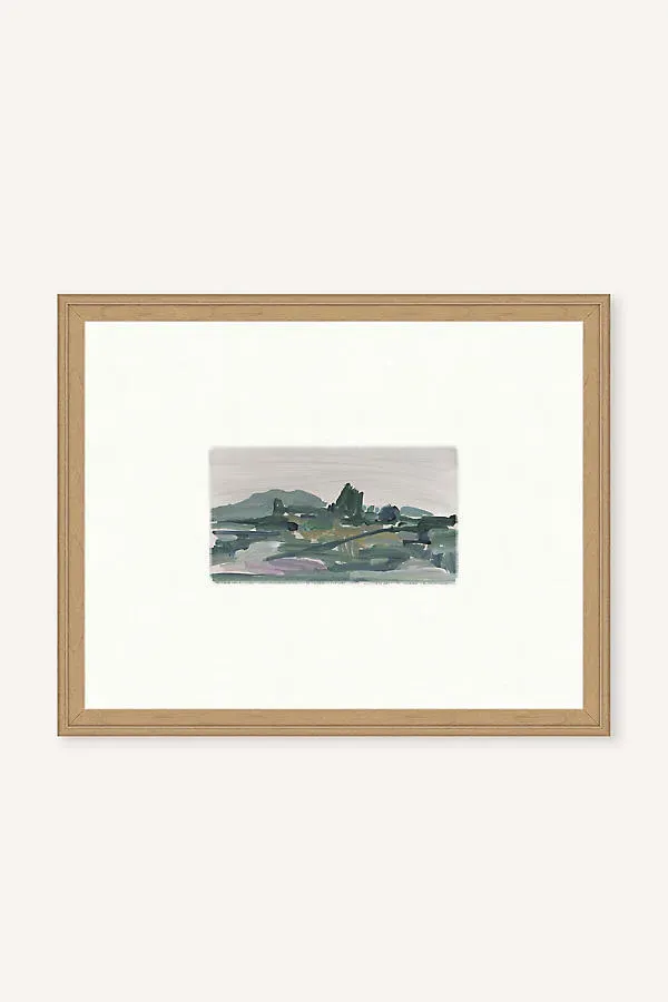 Land Edge I Wall Art - Green, Linen product