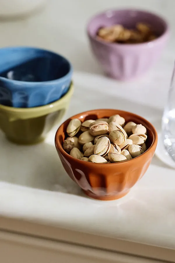 Latte Amelie Edition Mini Bowl Set of 4 - Stoneware by Anthropologie