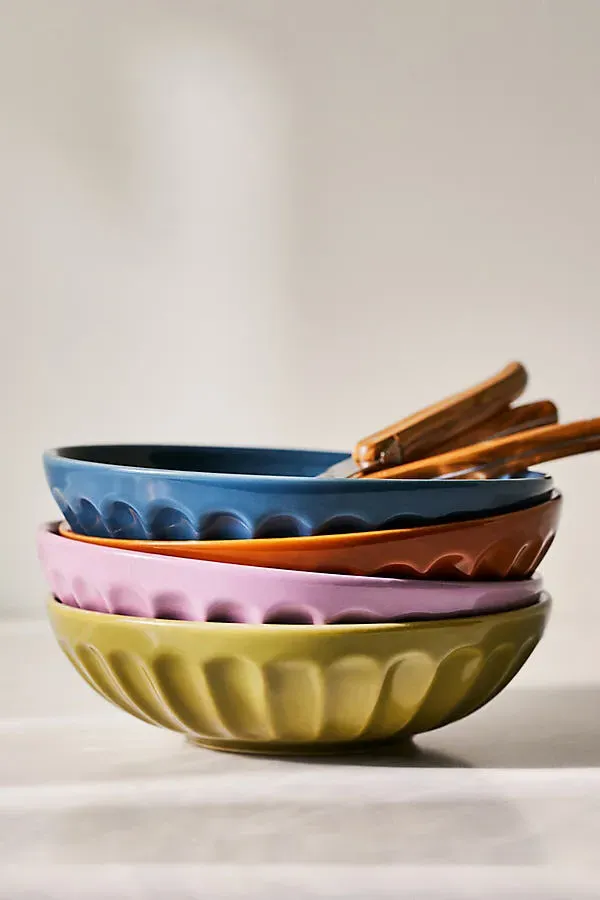 Latte Amelie Edition Pasta Bowl Set of 4 - Stoneware product