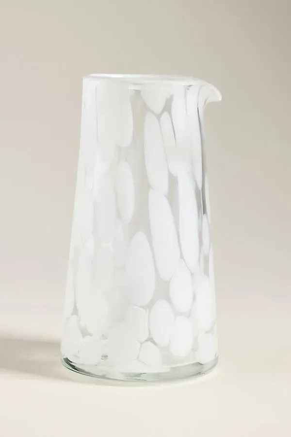 Lava Jug - White, Glass product