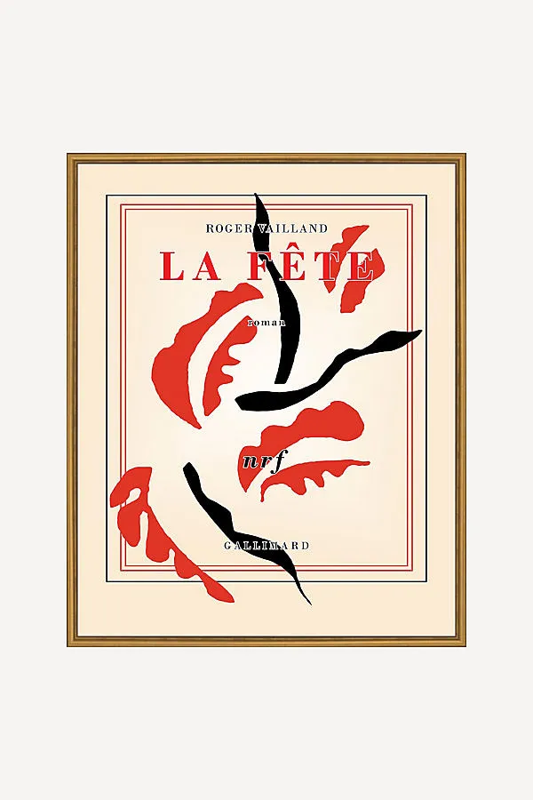 Le Fete Vintage French Poster Wall Art - Beige product
