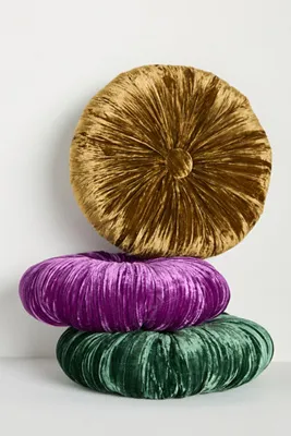 Le Petit Round Cushion - Green, Velvet product