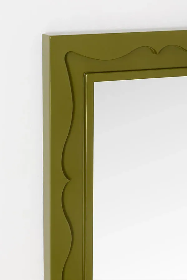 Lea Rectangle Wall Mirror - Green alternate view