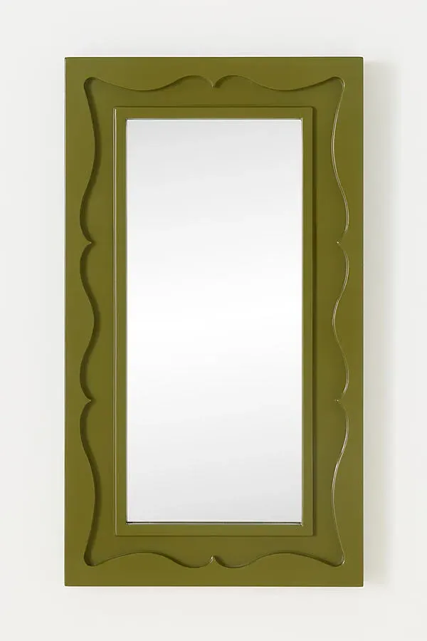 Lea Rectangle Wall Mirror - Green product