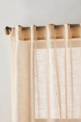 Leena Sheer Curtain - Beige, Polyester product
