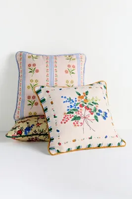 Leiah Floral Indoor/Outdoor Cushion - Yellow, Polyester product