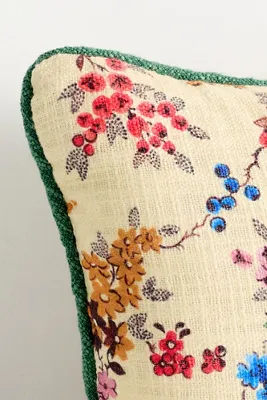 Leiah Floral Indoor/Outdoor Pillow - Yellow, Polyester product