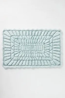 Leighton Hand-Tufted Bath Mat - Green, Cotton product