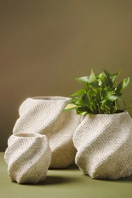 Lennon Small Textured Planter - Beige product