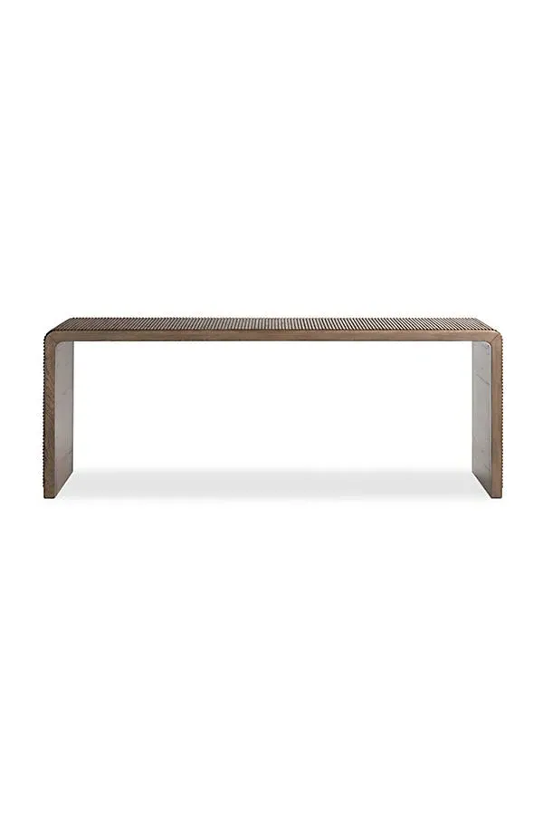 Leo Reeded Console Table - Oak product