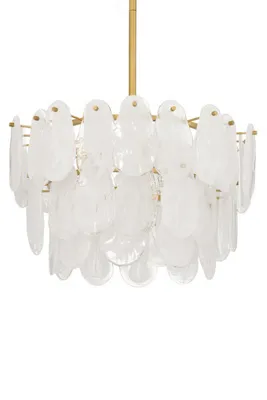 Leon Glazed Glass Chandelier - Clear product