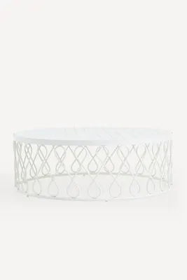 Lille Indoor/Outdoor Coffee Table - White, Concrete alternate view