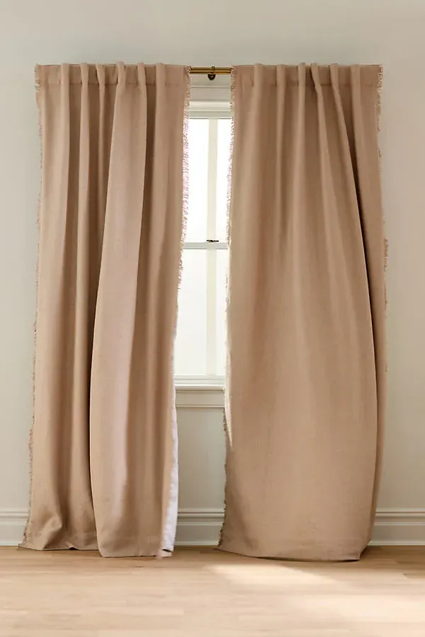 Linen Blend Blackout Curtain - Linen, Rayon product