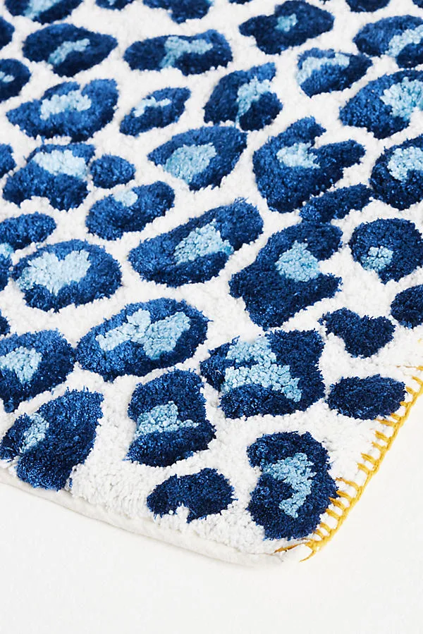 Lola Leopard Tufted Small Bath Mat - Cotton product