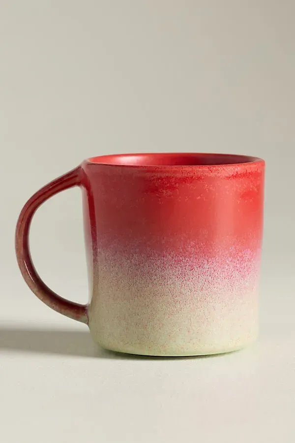 Lolly Ombre Stoneware Mug - Red by Anthropologie