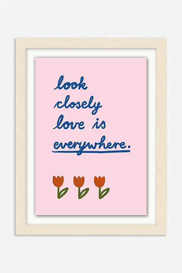 Look Closely Wall Art - Pink, Matte Paper product
