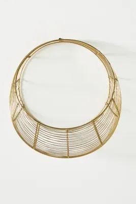 Loretta Hanging Wire Wall Basket - Gold product